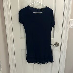 Navy Short Sleeve Dress